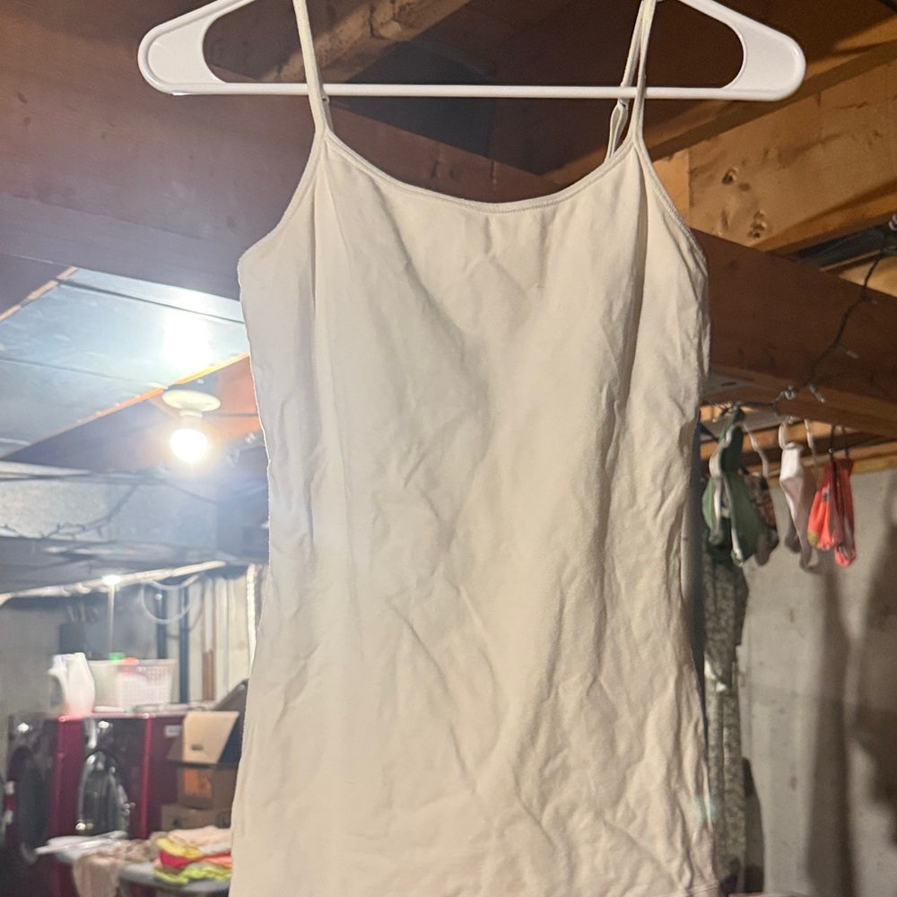 Cream Spaghetti Strap Top
